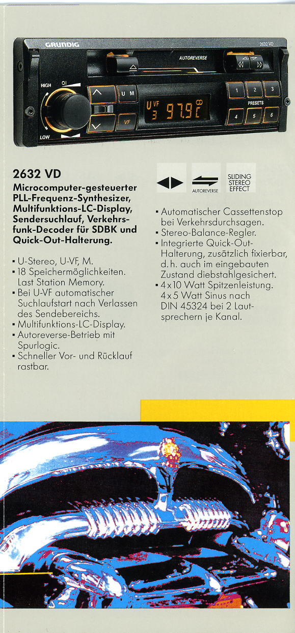 Grundig Autoradio-Programm 1990